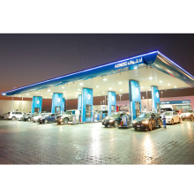 Estrata de gasolina de gasolina prefabricada Estructura del techo de la estación de servicio de gasolina en venta